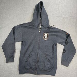 Call of Duty Black Ops 4 Zip Up Hoodie Mens Medium Grey Activision 2018 Gaming